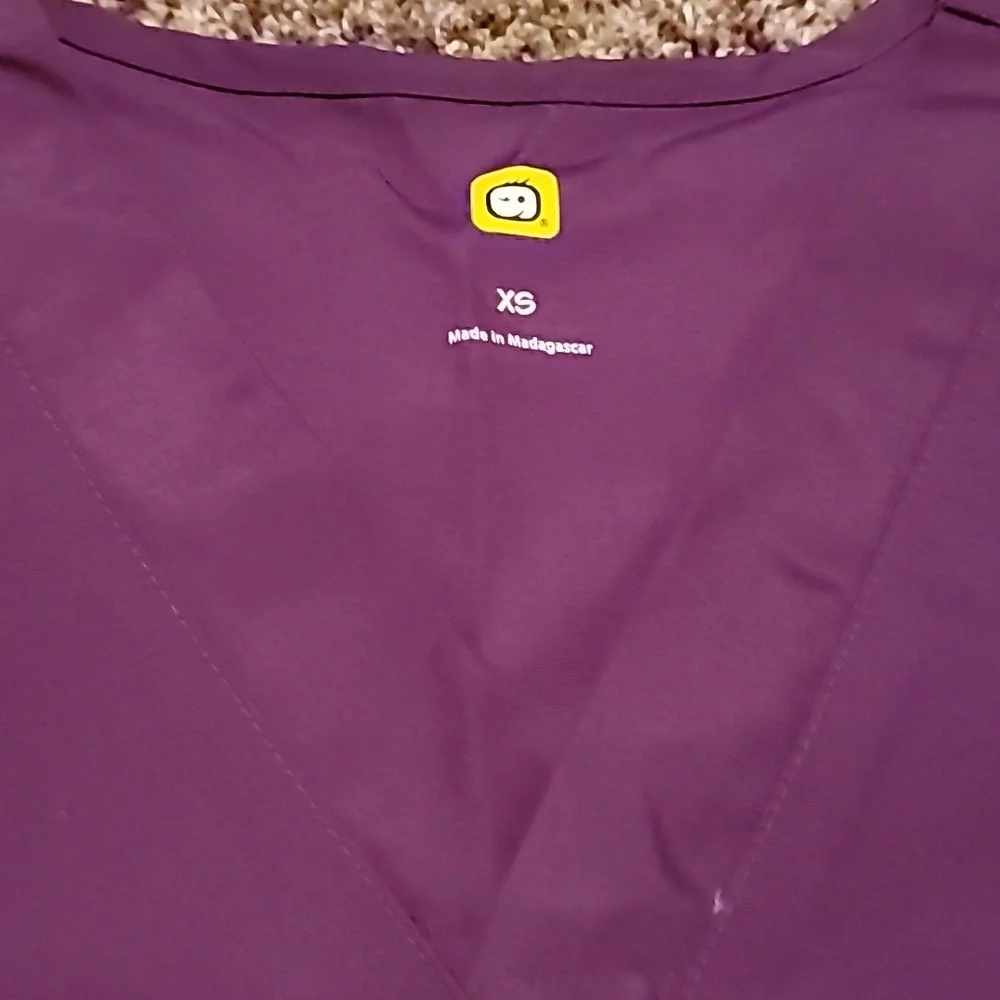 Purple Short Sleeve Top Nwt Scrubs - Picture 2 of 4